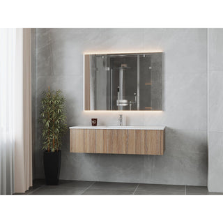 LavivaLaviva - Legno 54" Weathered Grey Bathroom Vanity with Matte White VIVA Stone Solid Surface Countertop - 313LGN-54WG-MW313LGN-54WG-MWAloha Habitat