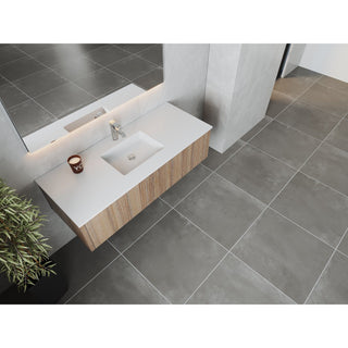 LavivaLaviva - Legno 54" Weathered Grey Bathroom Vanity with Matte White VIVA Stone Solid Surface Countertop - 313LGN-54WG-MW313LGN-54WG-MWAloha Habitat