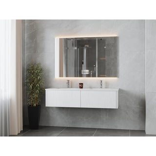 LavivaLaviva - Legno 60" Alabaster White Double Sink Bathroom Vanity with Matte White VIVA Stone Solid Surface Countertop - 313LGN-60DAW-MW313LGN-60DAW-MWAloha Habitat