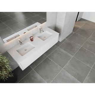 LavivaLaviva - Legno 60" Alabaster White Double Sink Bathroom Vanity with Matte White VIVA Stone Solid Surface Countertop - 313LGN-60DAW-MW313LGN-60DAW-MWAloha Habitat