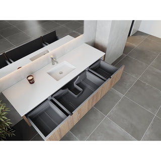LavivaLaviva - Legno 72" Weathered Grey Single Sink Bathroom Vanity with Matte White VIVA Stone Solid Surface Countertop - 313LGN-72CWG-MW313LGN-72CWG-MWAloha Habitat