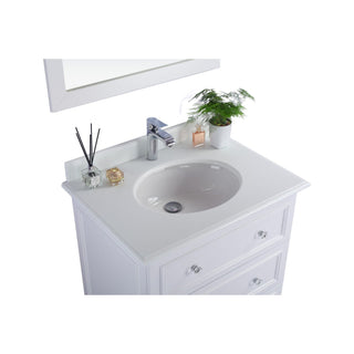 LavivaLaviva - Luna 30" White Bathroom Vanity with Pure White Phoenix Stone Countertop - 313DVN-30W-PW313DVN-30W-PWAloha Habitat