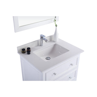 LavivaLaviva - Luna 30" White Bathroom Vanity with White Quartz Countertop - 313DVN-30W-WQ313DVN-30W-WQAloha Habitat