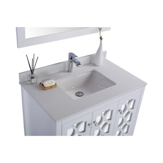 LavivaLaviva - Mediterraneo 36" White Bathroom Vanity with White Quartz Countertop - 313MKSH-36W-WQ313MKSH-36W-WQAloha Habitat