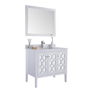 LavivaLaviva - Mediterraneo 36" White Bathroom Vanity with White Quartz Countertop - 313MKSH-36W-WQ313MKSH-36W-WQAloha Habitat