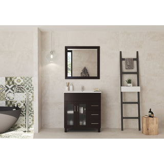 LavivaLaviva - Nova 32" Brown Bathroom Vanity with White Ceramic Basin Countertop - 31321529-32B-CB31321529-32B-CBAloha Habitat