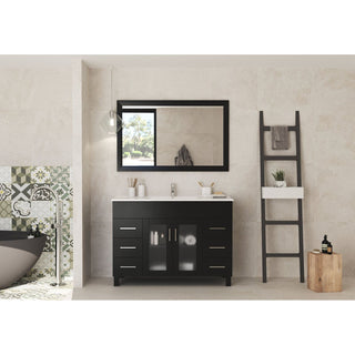 LavivaLaviva - Nova 48" Espresso Bathroom Vanity with White Ceramic Basin Countertop - 31321529-48E-CB31321529-48E-CBAloha Habitat