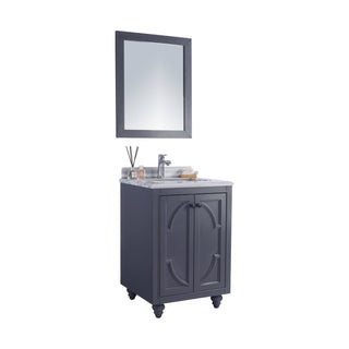 LavivaLaviva - Odyssey 24" Maple Grey Bathroom Vanity with White Stripes Marble Countertop - 313613-24G-WS313613-24G-WSAloha Habitat