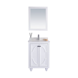 LavivaLaviva - Odyssey 24" White Bathroom Vanity with White Quartz Countertop - 313613-24W-WQ313613-24W-WQAloha Habitat