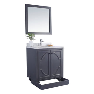 LavivaLaviva - Odyssey 30" Maple Grey Bathroom Vanity with Matte White VIVA Stone Solid Surface Countertop - 313613-30G-MW313613-30G-MWAloha Habitat