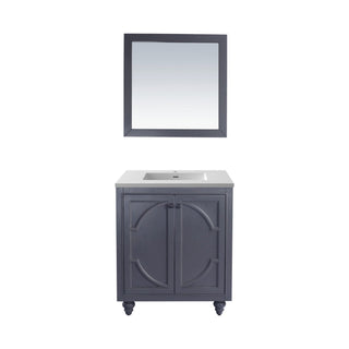 LavivaLaviva - Odyssey 30" Maple Grey Bathroom Vanity with Matte White VIVA Stone Solid Surface Countertop - 313613-30G-MW313613-30G-MWAloha Habitat