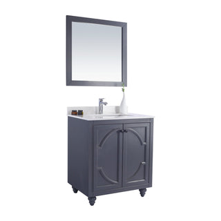 LavivaLaviva - Odyssey 30" Maple Grey Bathroom Vanity with White Quartz Countertop - 313613-30G-WQ313613-30G-WQAloha Habitat