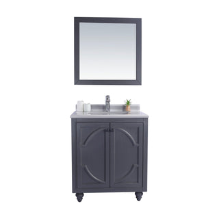 LavivaLaviva - Odyssey 30" Maple Grey Bathroom Vanity with White Stripes Marble Countertop - 313613-30G-WS313613-30G-WSAloha Habitat