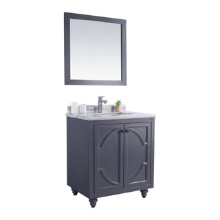 LavivaLaviva - Odyssey 30" Maple Grey Bathroom Vanity with White Stripes Marble Countertop - 313613-30G-WS313613-30G-WSAloha Habitat
