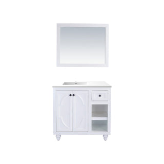 LavivaLaviva - Odyssey 36" White Bathroom Vanity with Matte White VIVA Stone Solid Surface Countertop - 313613-36W-MW313613-36W-MWAloha Habitat
