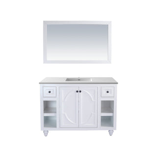 LavivaLaviva - Odyssey 48" White Bathroom Vanity with Matte White VIVA Stone Solid Surface Countertop - 313613-48W-MW313613-48W-MWAloha Habitat