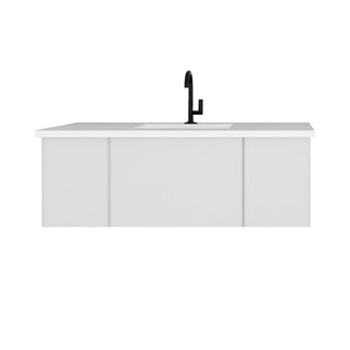LavivaLaviva - Vitri 48" Cloud White Bathroom Vanity with VIVA Stone Matte White Solid Surface Countertop - 313VTR-48CW-MW313VTR-48CW-MWAloha Habitat