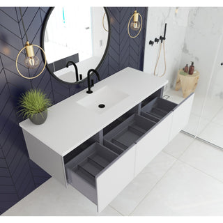 LavivaLaviva Vitri 60" Cloud White Single Sink Wall Hung Bathroom Vanity Cabinet 313 Vtr 60 Ccw313VTR-60CCWAloha Habitat
