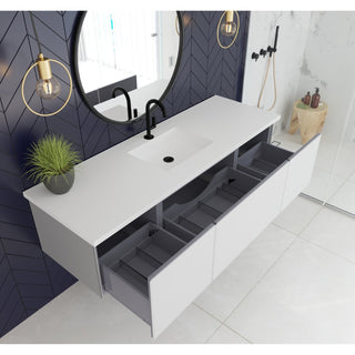 LavivaLaviva Vitri 66" Cloud White Single Sink Wall Hung Bathroom Vanity Cabinet 313 Vtr 66 Cw313VTR-66CWAloha Habitat