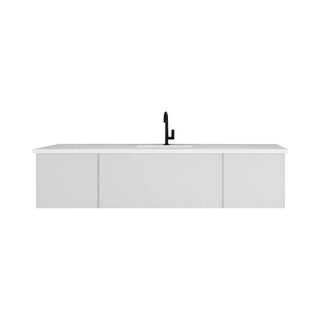 LavivaLaviva - Vitri 72" Cloud White Single Sink Bathroom Vanity with VIVA Stone Matte White Solid Surface Countertop - 313VTR-72CCW-MW313VTR-72CCW-MWAloha Habitat