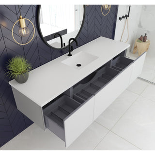 LavivaLaviva Vitri 72" Cloud White Single Sink Wall Hung Bathroom Vanity Cabinet 313 Vtr 72 Ccw313VTR-72CCWAloha Habitat