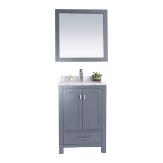 LavivaLaviva - Wilson 24" Grey Bathroom Vanity with White Carrara Marble Countertop - 313ANG-24G-WC313ANG-24G-WCAloha Habitat