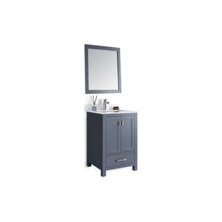 LavivaLaviva - Wilson 24" Grey Bathroom Vanity with White Quartz Countertop - 313ANG-24G-WQ313ANG-24G-WQAloha Habitat
