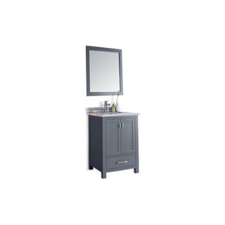 LavivaLaviva - Wilson 24" Grey Bathroom Vanity with White Stripes Marble Countertop - 313ANG-24G-WS313ANG-24G-WSAloha Habitat