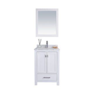 LavivaLaviva - Wilson 24" White Bathroom Vanity with White Carrara Marble Countertop - 313ANG-24W-WC313ANG-24W-WCAloha Habitat