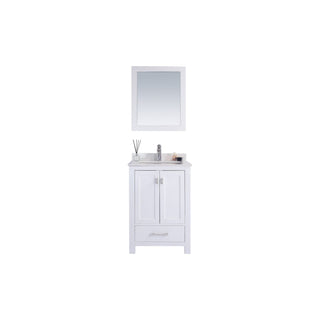 LavivaLaviva - Wilson 24" White Bathroom Vanity with White Quartz Countertop - 313ANG-24W-WQ313ANG-24W-WQAloha Habitat