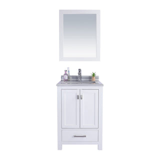 LavivaLaviva - Wilson 24" White Bathroom Vanity with White Stripes Marble Countertop - 313ANG-24W-WS313ANG-24W-WSAloha Habitat