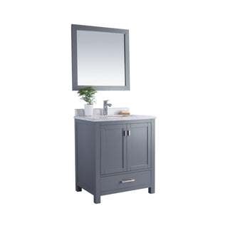 LavivaLaviva - Wilson 30" Grey Bathroom Vanity with White Carrara Marble Countertop - 313ANG-30G-WC313ANG-30G-WCAloha Habitat