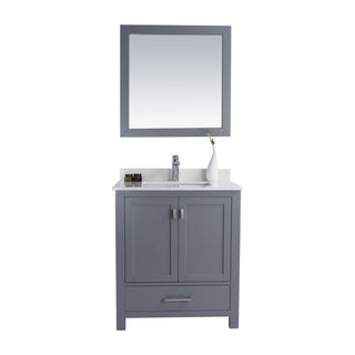 LavivaLaviva - Wilson 30" Grey Bathroom Vanity with White Quartz Countertop - 313ANG-30G-WQ313ANG-30G-WQAloha Habitat