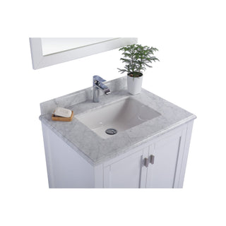 LavivaLaviva - Wilson 30" White Bathroom Vanity with White Carrara Marble Countertop - 313ANG-30W-WC313ANG-30W-WCAloha Habitat