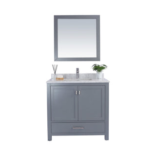 LavivaLaviva - Wilson 36" Grey Bathroom Vanity with White Carrara Marble Countertop - 313ANG-36G-WC313ANG-36G-WCAloha Habitat