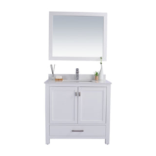 LavivaLaviva - Wilson 36" White Bathroom Vanity with White Quartz Countertop - 313ANG-36W-WQ313ANG-36W-WQAloha Habitat