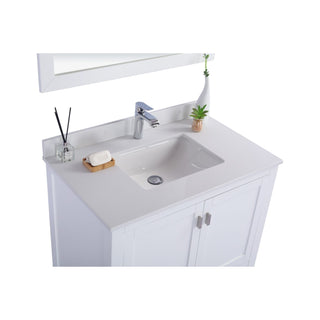 LavivaLaviva - Wilson 36" White Bathroom Vanity with White Quartz Countertop - 313ANG-36W-WQ313ANG-36W-WQAloha Habitat