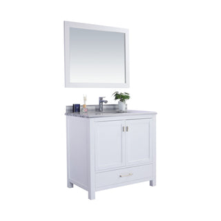 LavivaLaviva - Wilson 36" White Bathroom Vanity with White Stripes Marble Countertop - 313ANG-36W-WS313ANG-36W-WSAloha Habitat