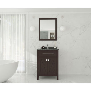 LavivaLaviva - Wimbledon 24" Brown Bathroom Vanity with Black Wood Marble Countertop - 313YG319-24B-BW313YG319-24B-BWAloha Habitat