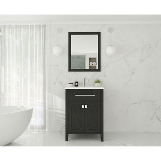 LavivaLaviva - Wimbledon 24" Espresso Bathroom Vanity with Matte White VIVA Stone Solid Surface Countertop - 313YG319-24E-MW313YG319-24E-MWAloha Habitat