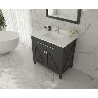 LavivaLaviva - Wimbledon 36" Espresso Bathroom Vanity with White Quartz Countertop - 313YG319-36E-WQ313YG319-36E-WQAloha Habitat