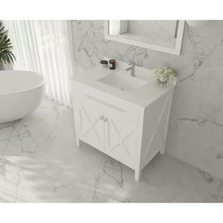 LavivaLaviva - Wimbledon 36" White Bathroom Vanity with White Quartz Countertop - 313YG319-36W-WQ313YG319-36W-WQAloha Habitat