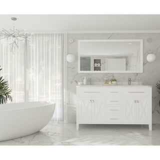 LavivaLaviva Wimbledon 60" White Double Sink Bathroom Vanity Cabinet 313 Yg319 60 W313YG319-60WAloha Habitat