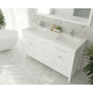 LavivaLaviva - Wimbledon 60" White Double Sink Bathroom Vanity with Matte White VIVA Stone Solid Surface Countertop - 313YG319-60W-MW313YG319-60W-MWAloha Habitat